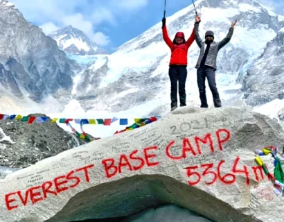 Everest Base Camp Trek Destination with EBC and Himalayan Peaks Around