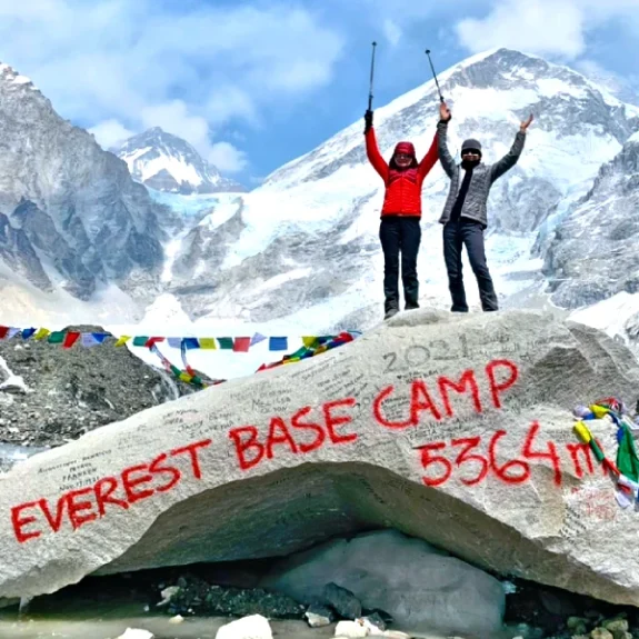 Everest Base Camp Trek Destination with EBC and Himalayan Peaks Around