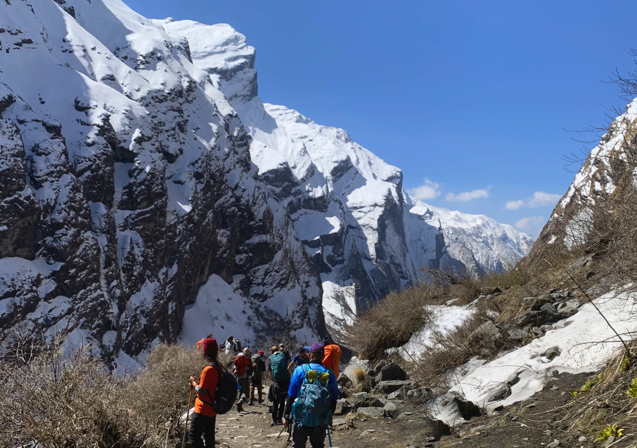 Annapurna Base Camp Trail with the beautiful landscape