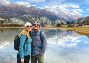 Annapurna Circuit Trek with beautiful himalayan scenery