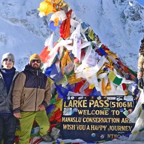 Manaslu Circuit Trek with Larke La Pass in Manaslu Region Nepal