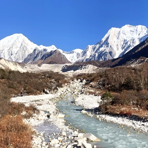 Manaslu Circuit Trekking Route in Nepal with Magnificent Mountain View