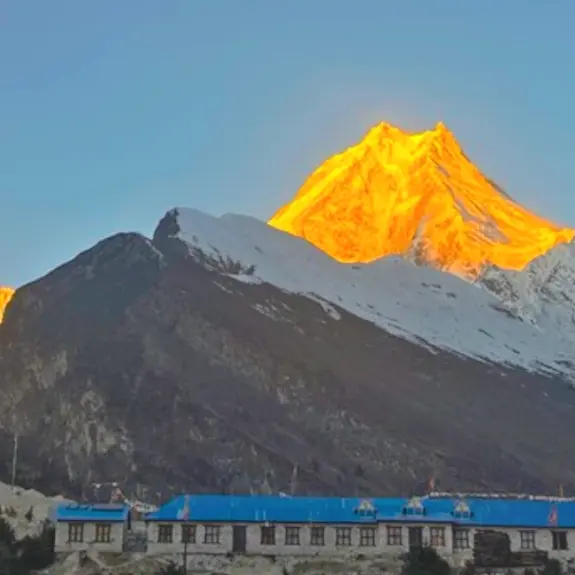 Manaslu circuit with tsum valley trek nepal with magnificent manaslu range
