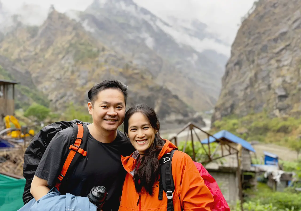 Trekkers enjoying during Tsum Valley Trek