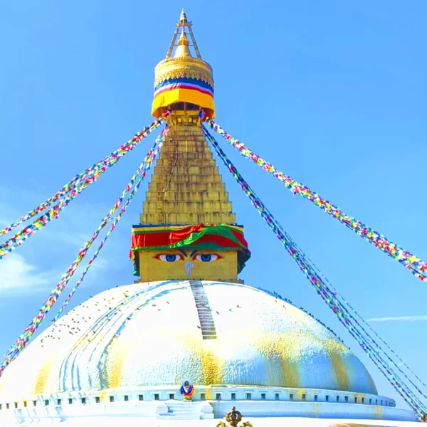 Serene Boudhanath Stupa in Kathmandu