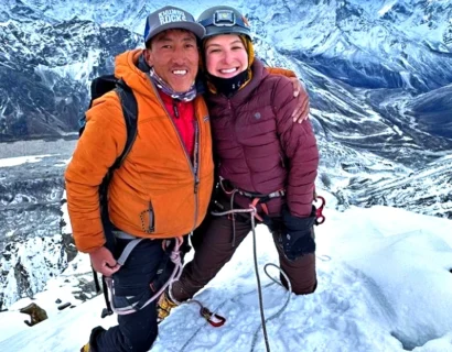 Island peak summit and island climb route in Everest Nepal