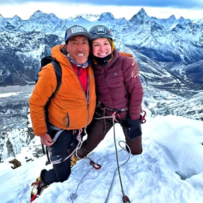 Island peak summit and island climb route in Everest Nepal