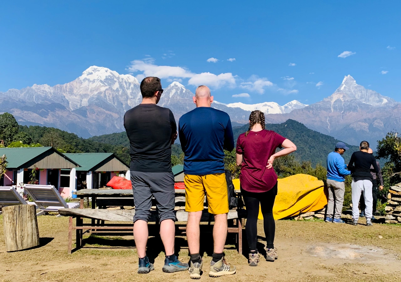 Poonhill Annapurna View Trek and Glorious Himalayas seen from Australian Camp