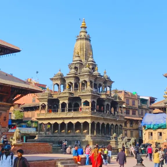 Kathmandu patan and bhaktapur tour glimpse from patan durbar square with historical temples and heritage