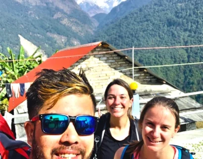 Short Poonhill Trek Nepal trail with Annapurna Himalayas
