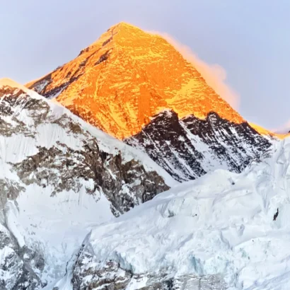 Top of the world mount everest nepal and everest mountain range