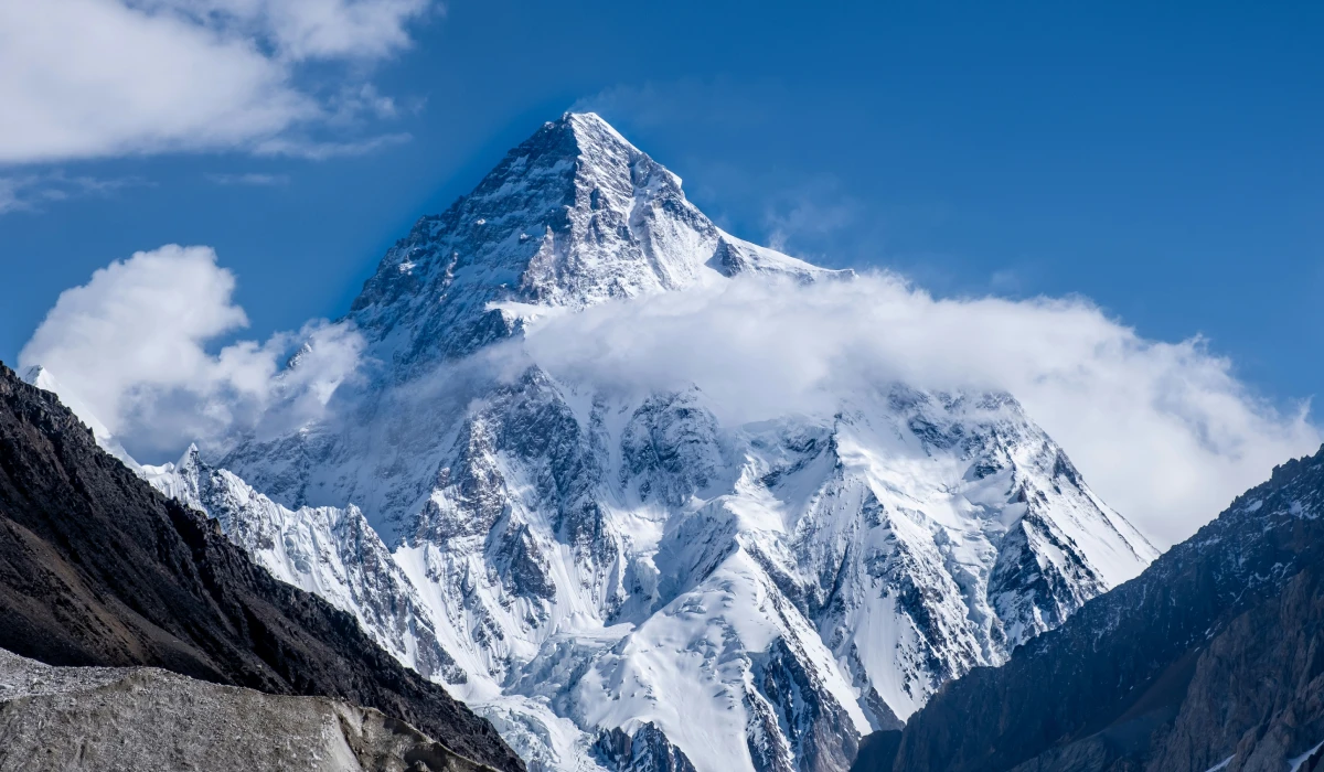 Spectacular view of second highest mountain on the earth mount K2