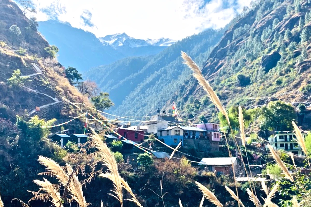 Local villages langtang valley trek nepal