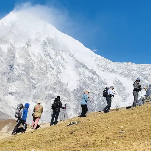 beginner friendly langtang valley trek nepal with spectacular mountain view