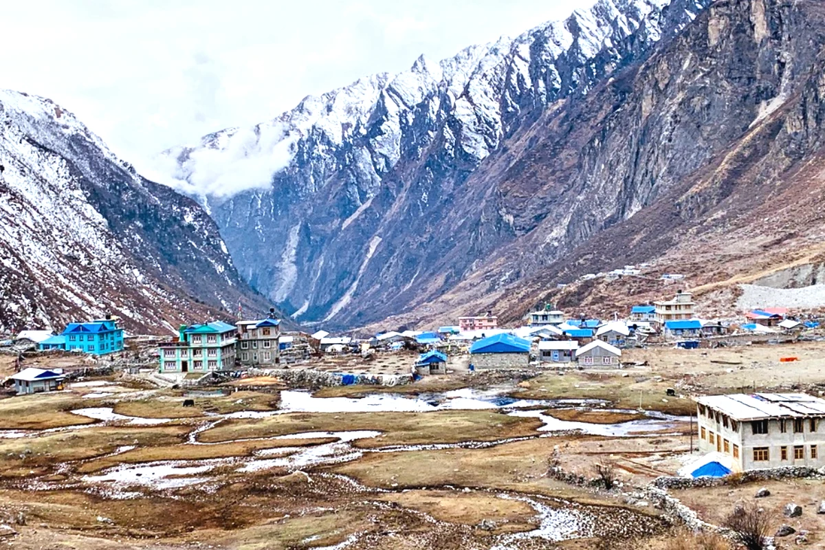 Langtang village after earthquake 2015 nepal