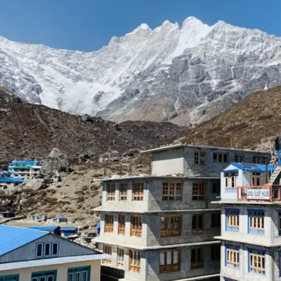 Explore the Major Local Villages in Langtang Valley Trek with the serene langtang mountain view from kyanjin gompa village