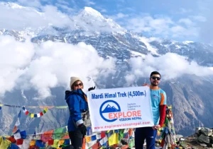 Mardi Himal Trek Viewpoint with an amazing view of Annapurna Peaks