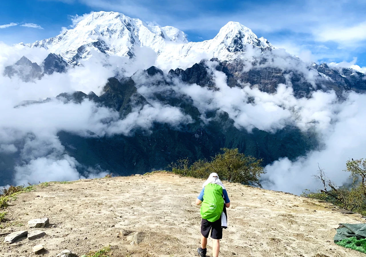 Mardi Himal Trekking Trail with Annapurna Mountain Range