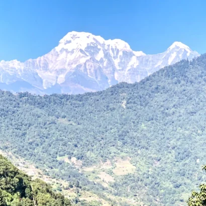 Mount Annapurna South Seen along the Annapurna Panorama Trek Trail Nepal