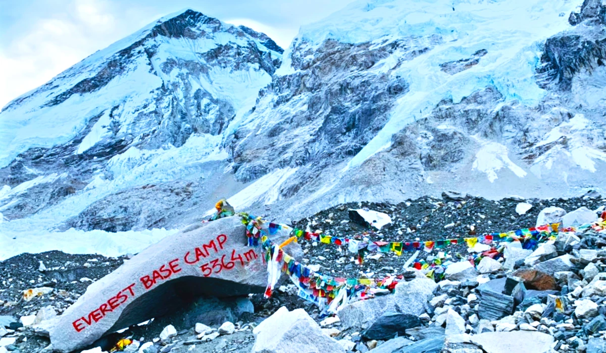Popular everest base camp trekking nepal and base of top of the world with everest base camp trek 