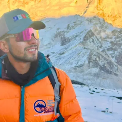 Prakash Sapkota, a proud managing director of Explore Vision Nepal