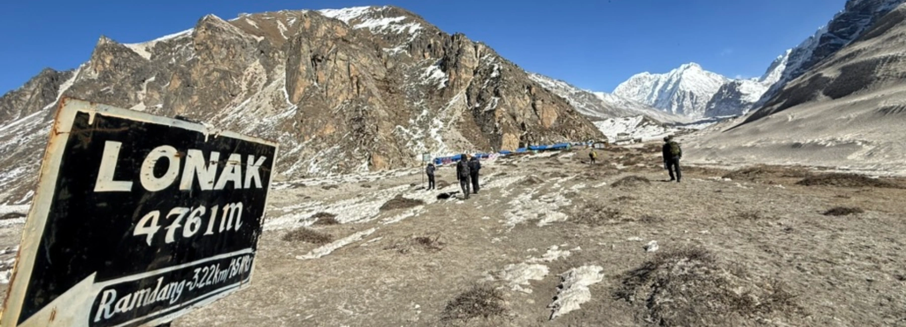 Kanchenjunga region trekking trail with kanchenjunga himalayan mountain view and trekking routes