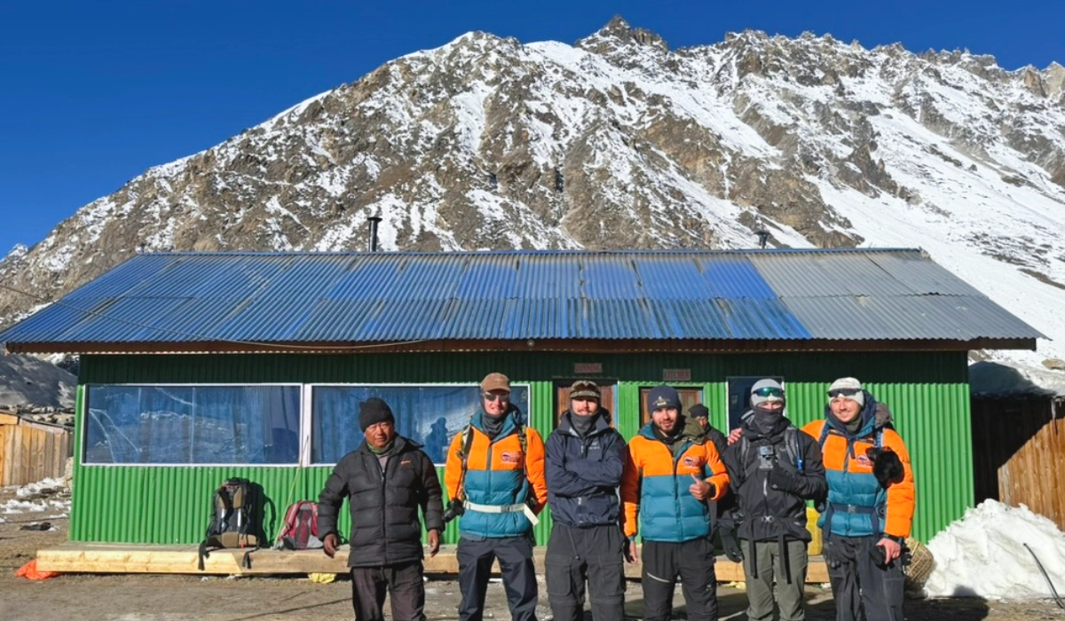 Trekking group of Explore Vision Nepal during kanchenjunga circuit trek