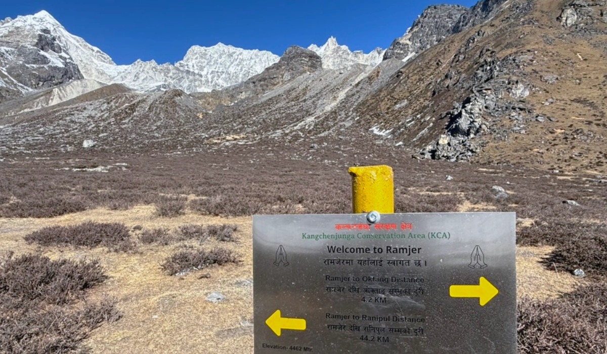 Kanchenjunga circuit trekking through ramjer in kanchenjunga region nepal