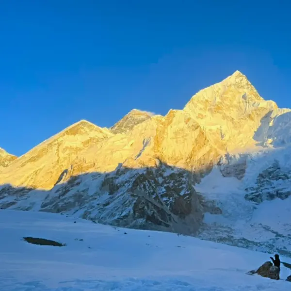 Panoramic view of Mount Everest from Kala Patthar during the Luxury Everest Base Camp Trek