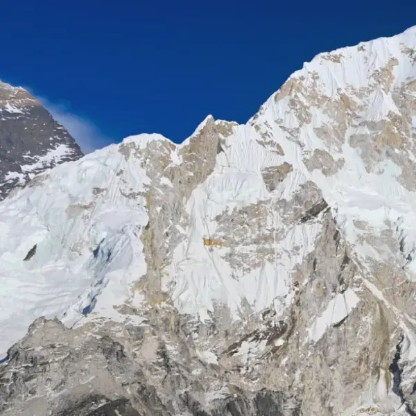 Mount Everest and Nuptse view along the Everest Base Camp Trek, which can done in Khumbu Nepal with Everest Base Camp Trek permit and paperwork